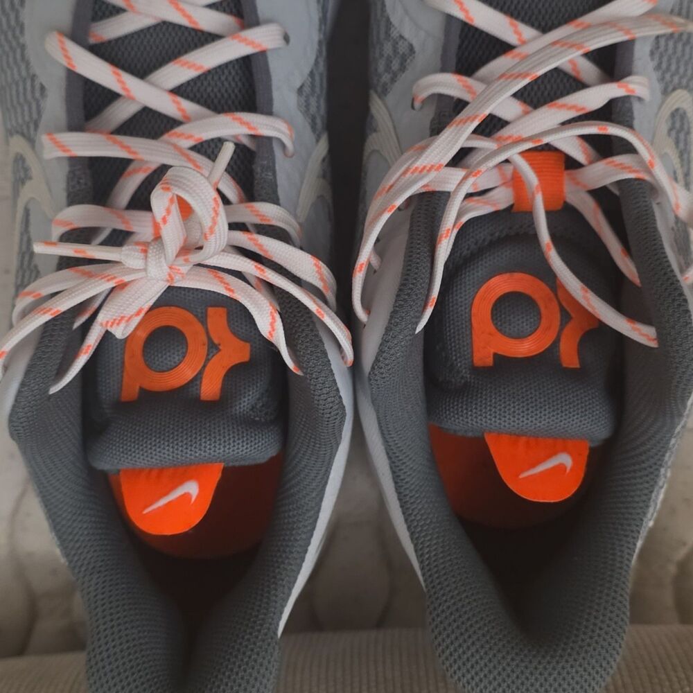 Nike KD Trey 5 IX Pure Platinum CW3400-011 White Basketball Shoes Sneakers sz 8